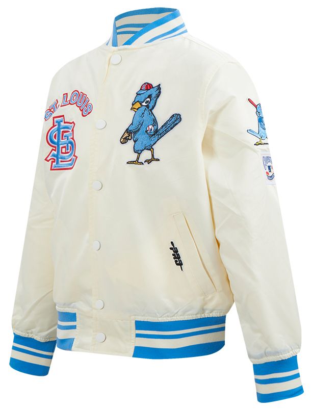 Pro Standard Youth St. Louis Cardinals Cream Classic Satin Jacket product image