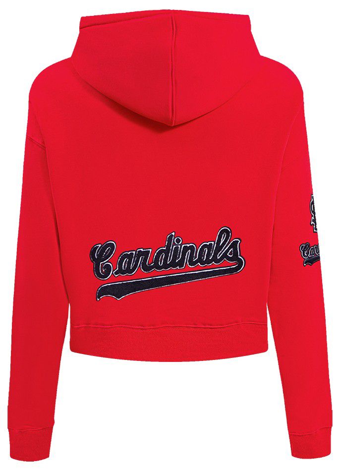 Pro Standard Women's St. Louis Cardinals Red Classic Cropped Pullover Hoodie product image