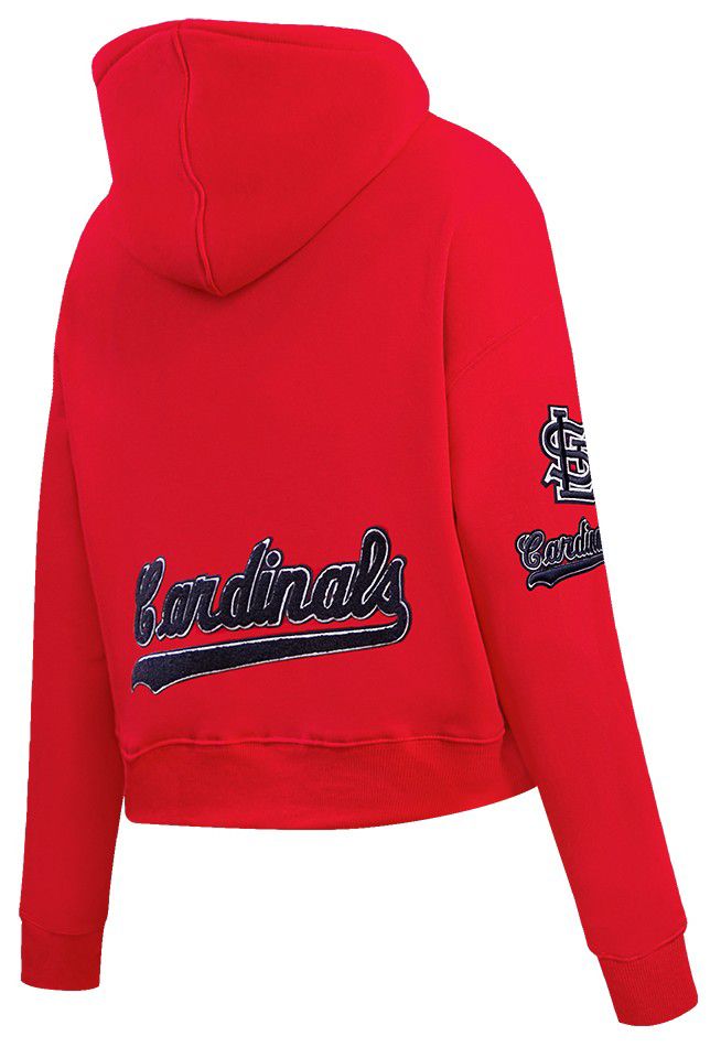 Pro Standard Women's St. Louis Cardinals Red Classic Cropped Pullover Hoodie product image