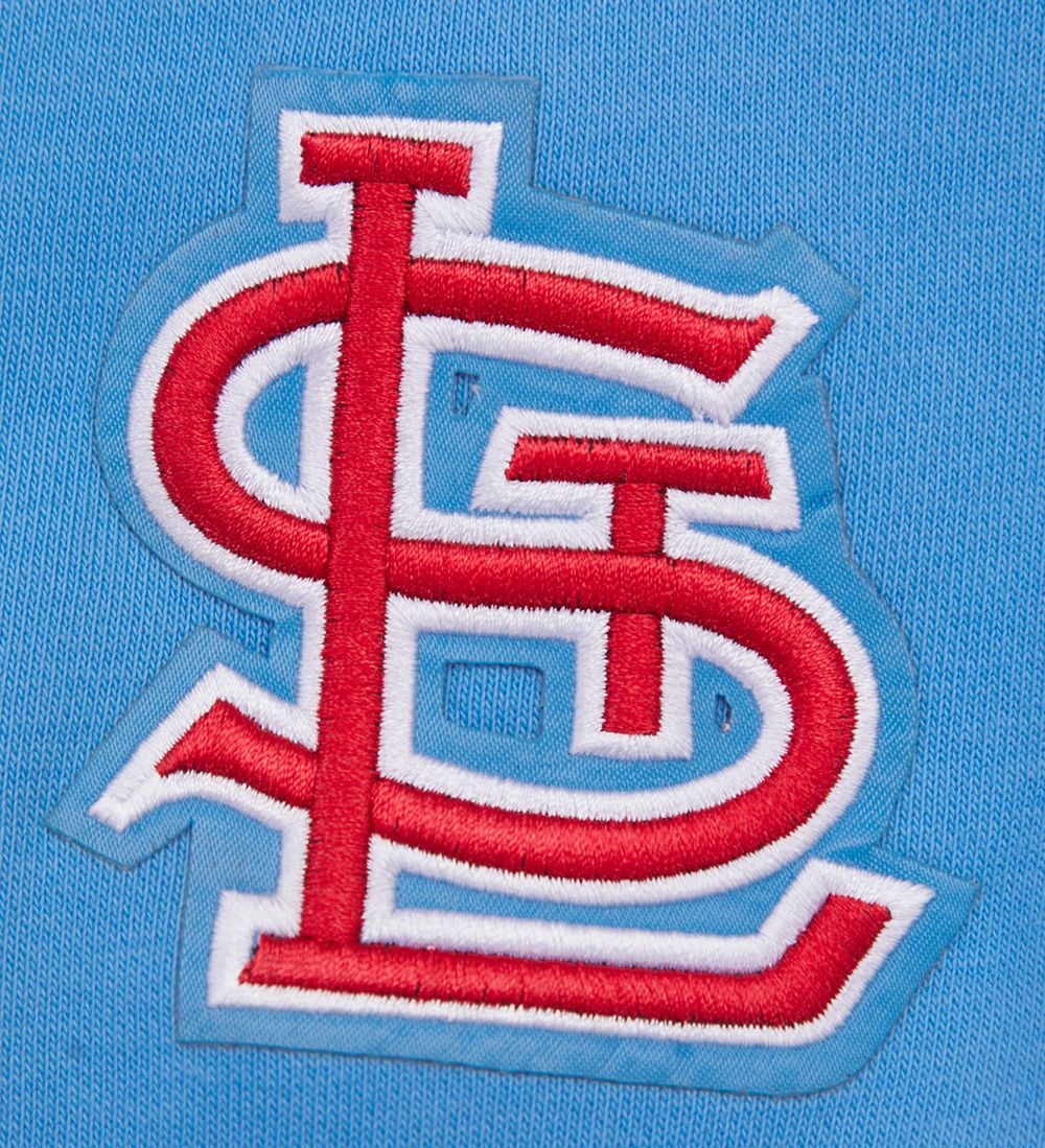 Pro Standard Women's St. Louis Cardinals Blue Logo Fleece Crew Neck Sweatshirt product image