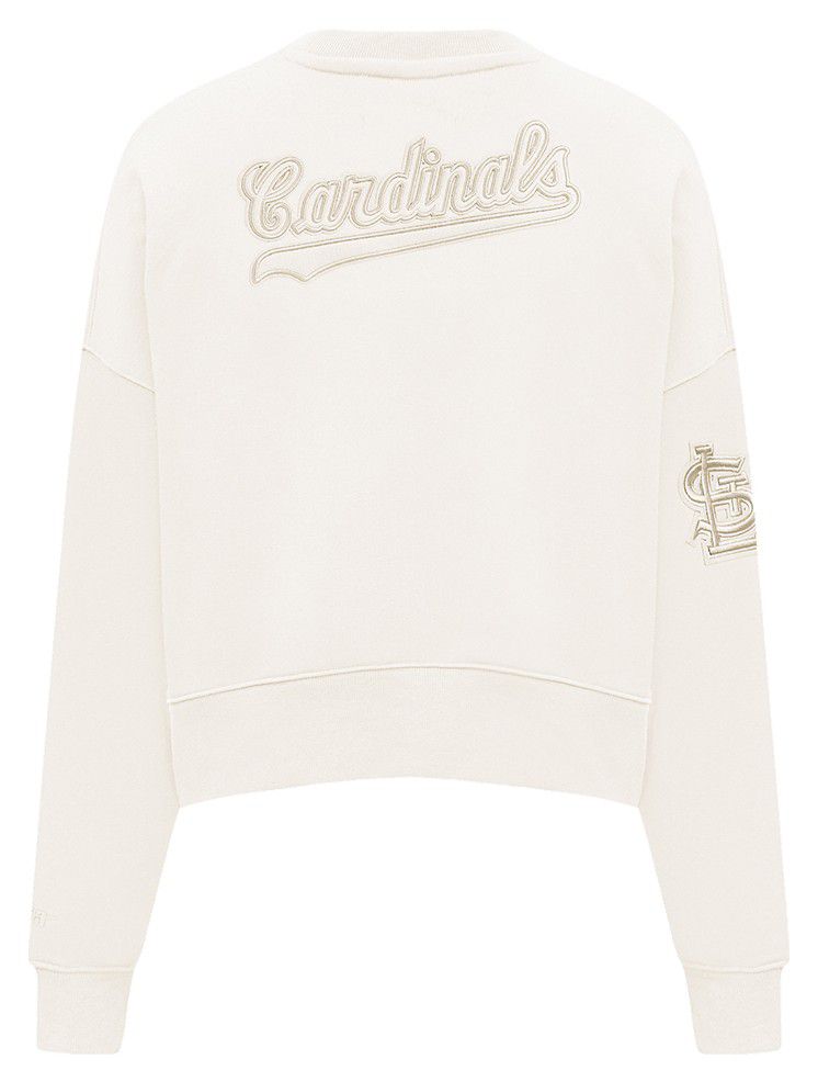 Pro Standard Women's St. Louis Cardinals Cream Classic Crewneck Sweatshirt product image