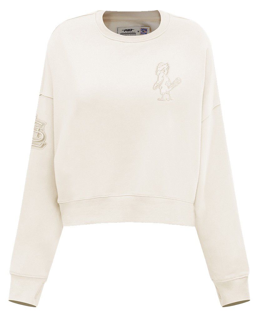Pro Standard Women's St. Louis Cardinals Cream Classic Crewneck Sweatshirt product image