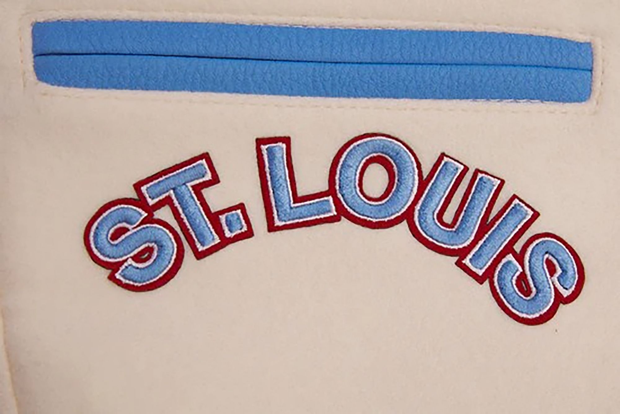 Pro Standard Women's St. Louis Cardinals Cream Classic Varsity Jacket product image