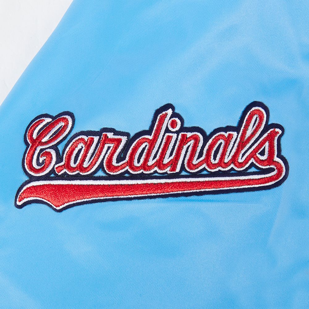 Pro Standard Boys' St. Louis Cardinals Blue Satin Jacket product image