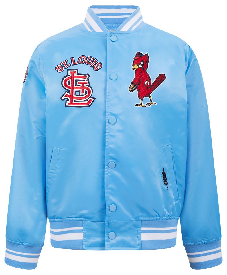Pro Standard Boys' St. Louis Cardinals Blue Satin Jacket product image