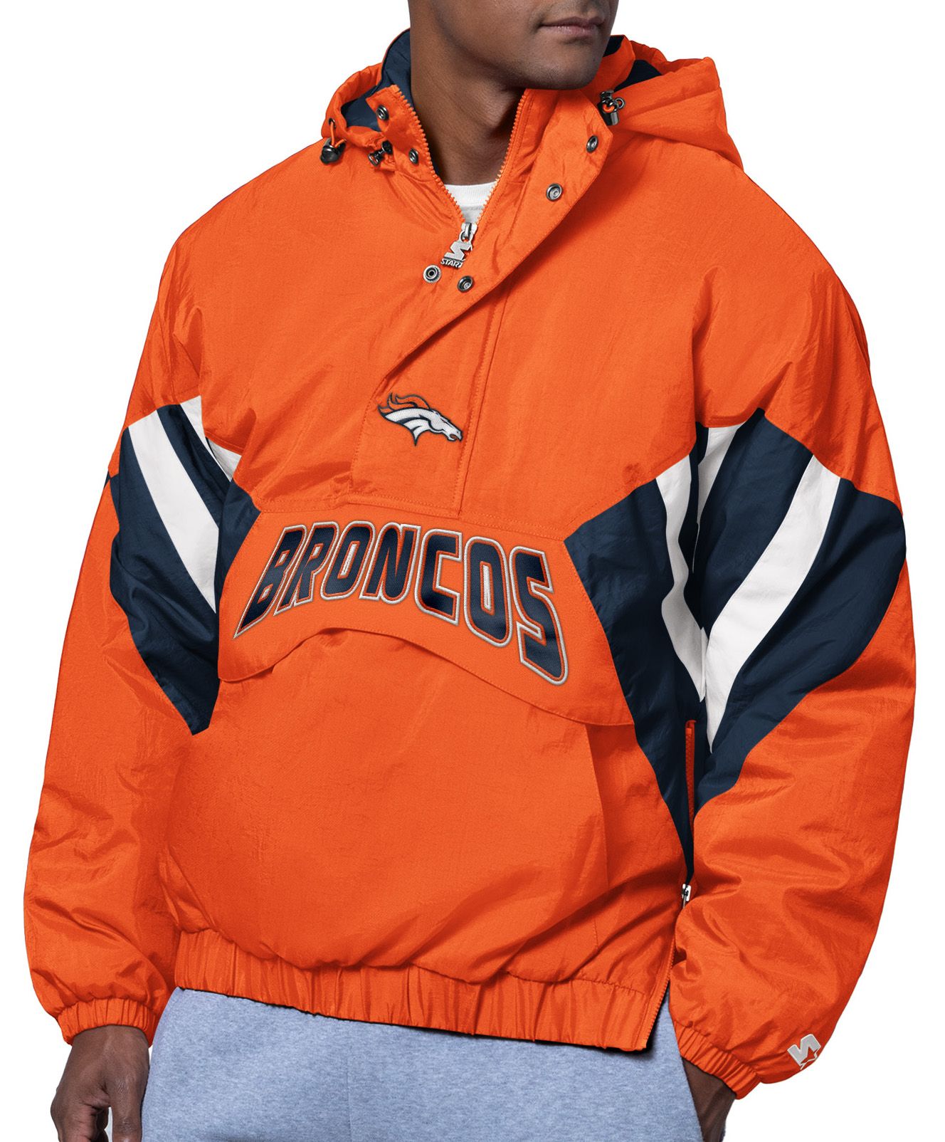 Starter Men's Denver Broncos Line Up 1/2 Zip Jacket product image