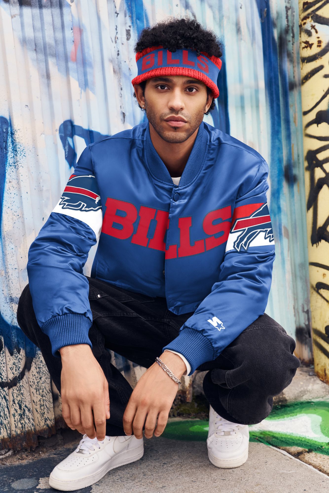 Starter Men's Buffalo Bills Triple Option Jacket product image