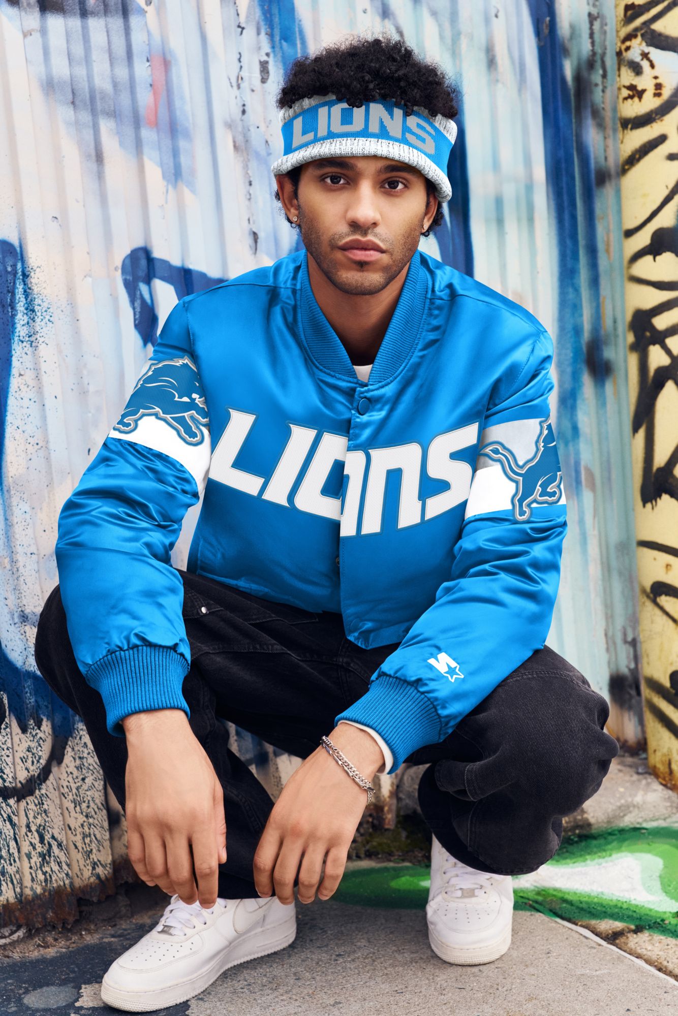 Starter Men's Detroit Lions Triple Option Jacket product image