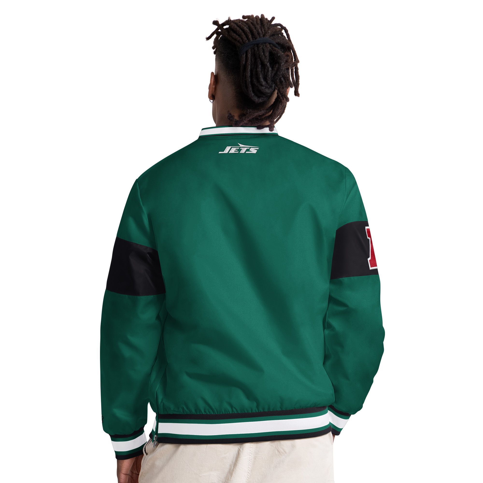 Starter Men's New York Jets Green Tailsweep Pullover Jacket