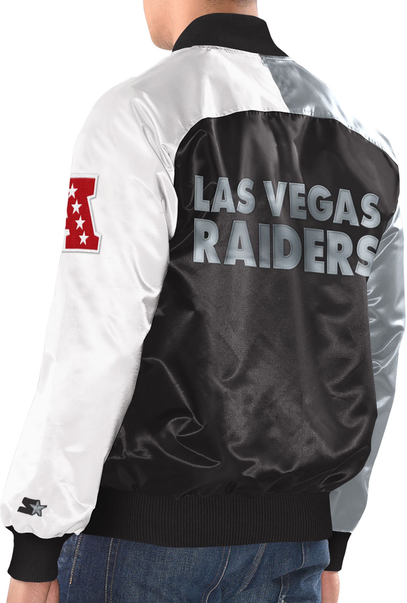 Starter Men's Las Vegas Raiders Tri-Color Jacket product image