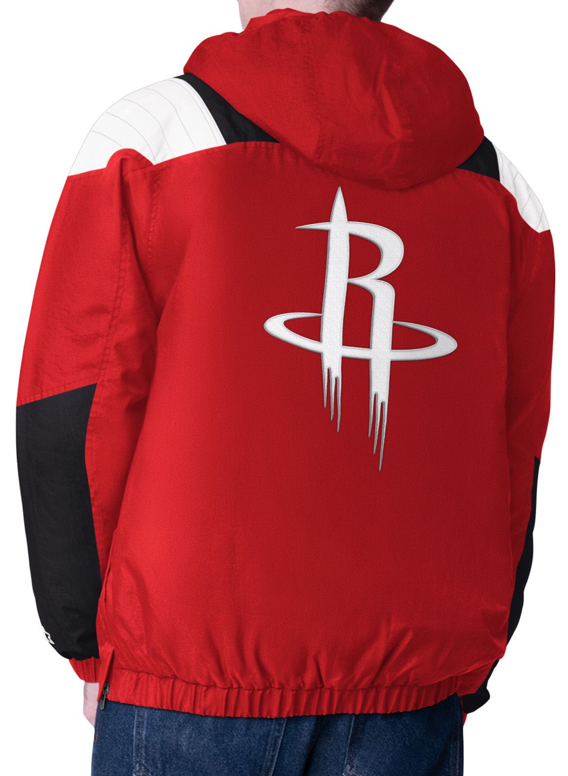 Starter Men's Houston Rockets Charger Red Half-Zip Jacket product image