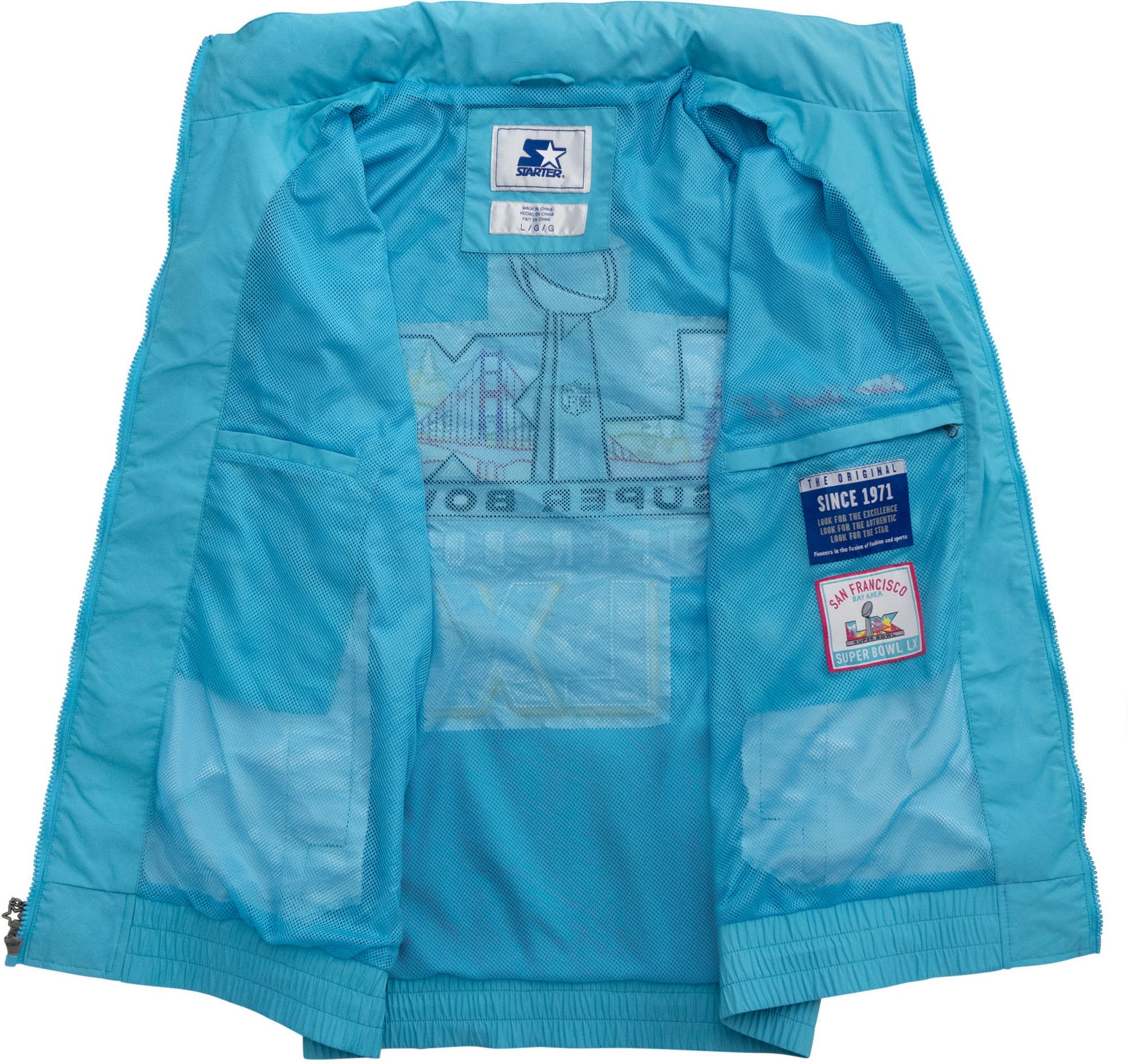 Starter Men's 2025-26 Super Bowl LX Poly Twill Full Zip Jacket product image