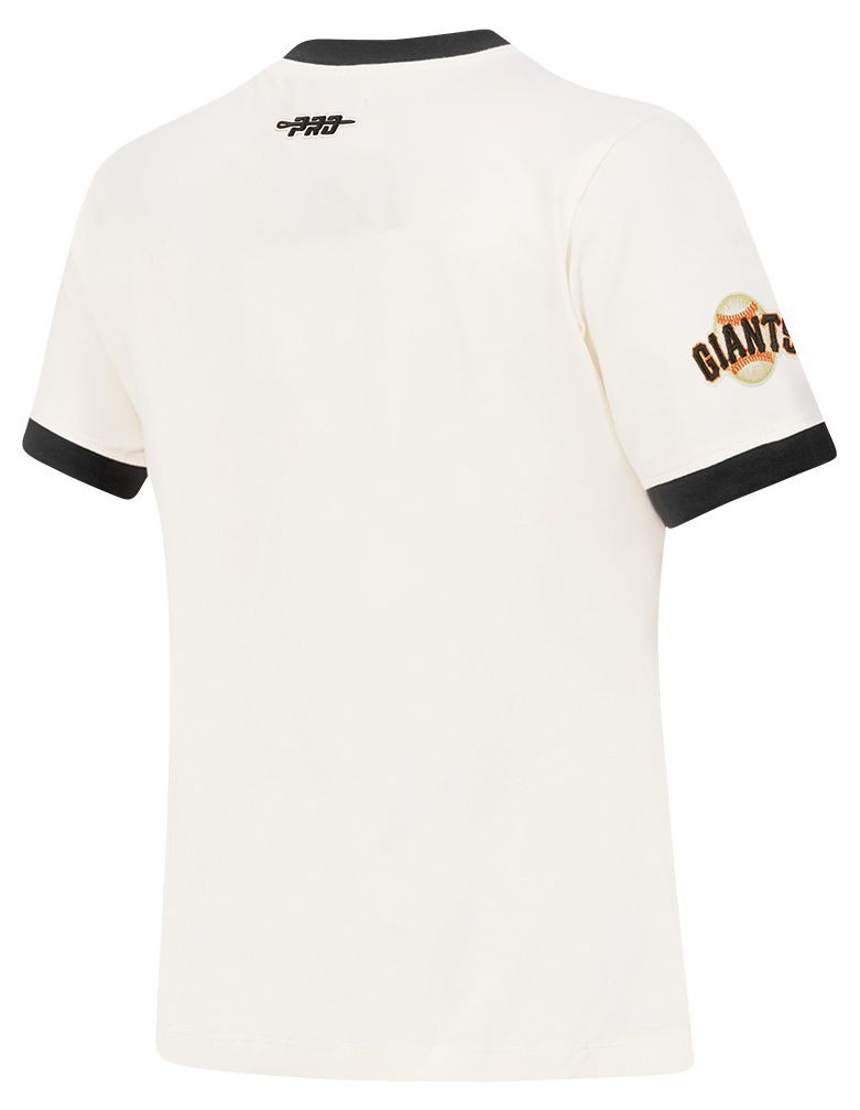 Pro Standard Women's San Francisco Giants Cream Ringer Souvenir T-Shirt product image