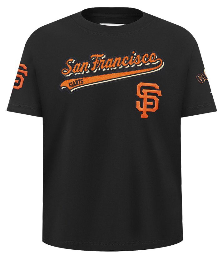 Pro Standard Youth San Francisco Giants Black Script Tail T-Shirt product image