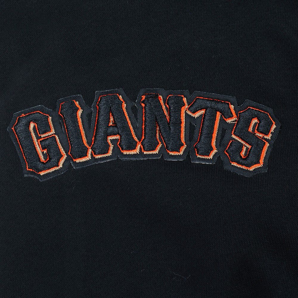 Pro Standard Youth San Francisco Giants Black Script Tail Ribbed Fleece Hoodie product image
