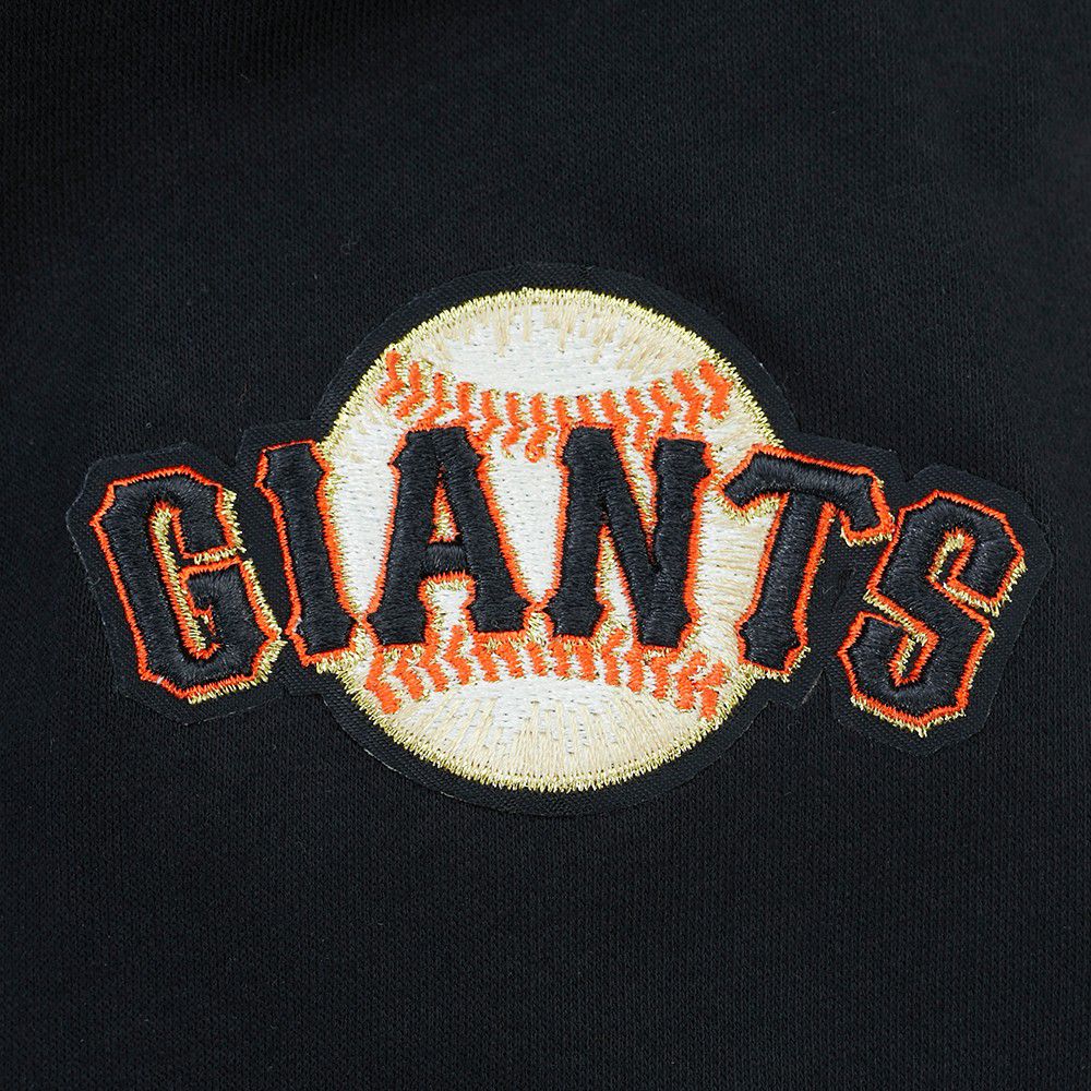 Pro Standard Youth San Francisco Giants Black Script Tail Ribbed Fleece Hoodie product image