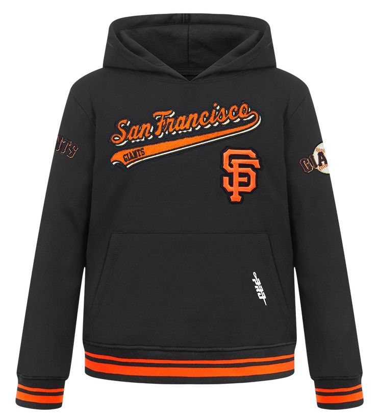 Pro Standard Youth San Francisco Giants Black Script Tail Ribbed Fleece Hoodie product image
