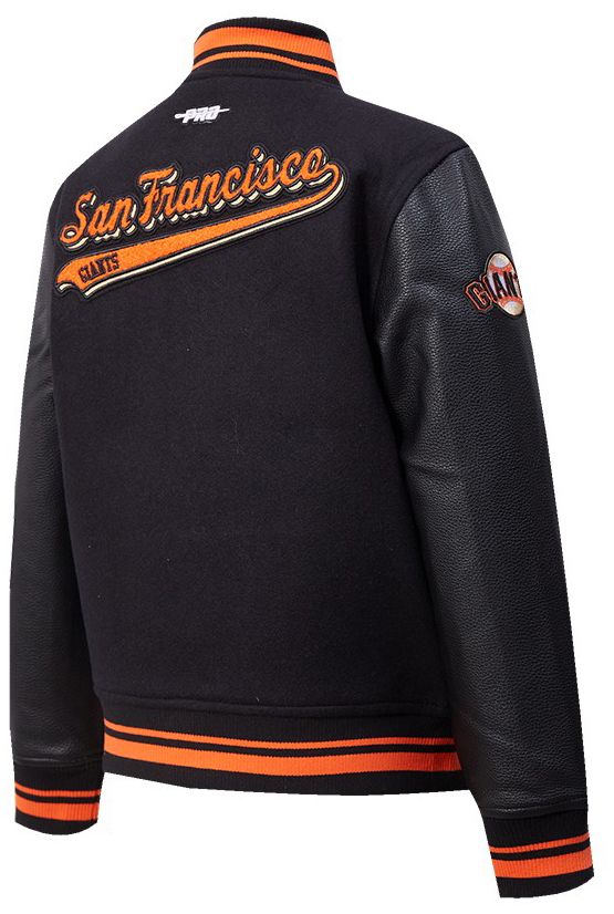 Pro Standard Youth San Francisco Giants Black Script Varsity Jacket product image