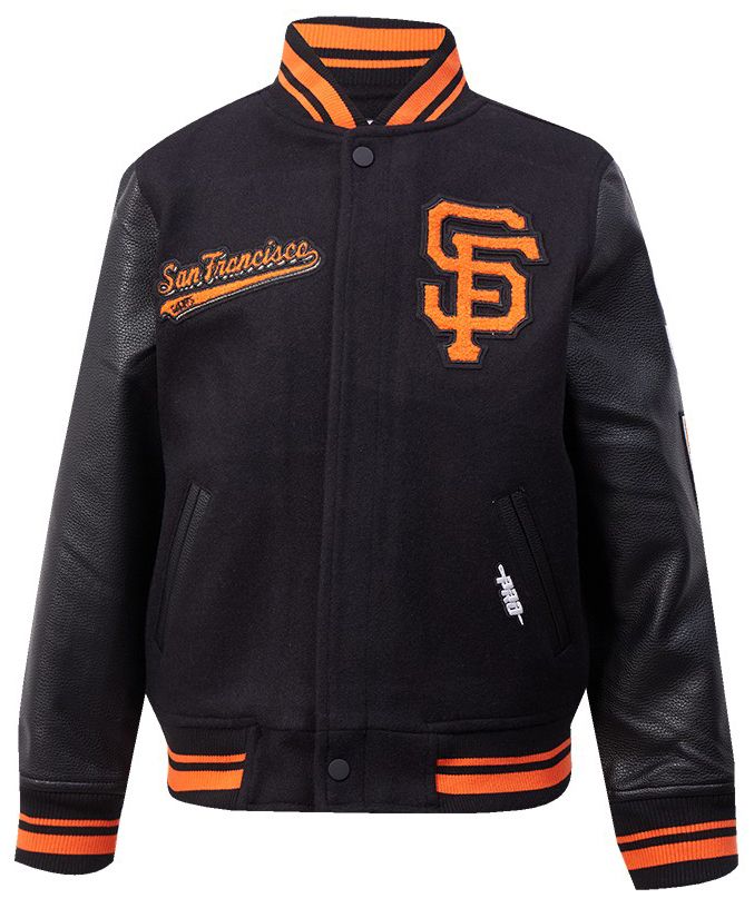 Pro Standard Youth San Francisco Giants Black Script Varsity Jacket product image