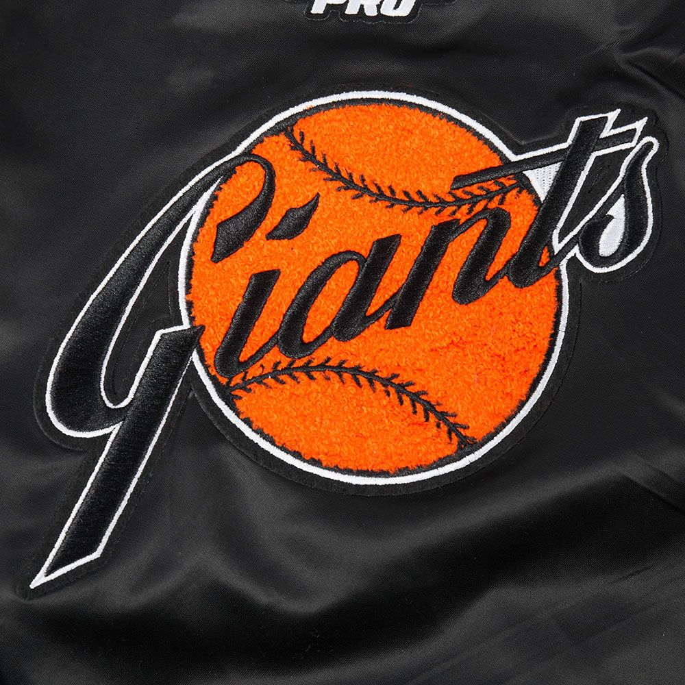 Pro Standard Boys' San Francisco Giants Black Classic Satin Jacket product image