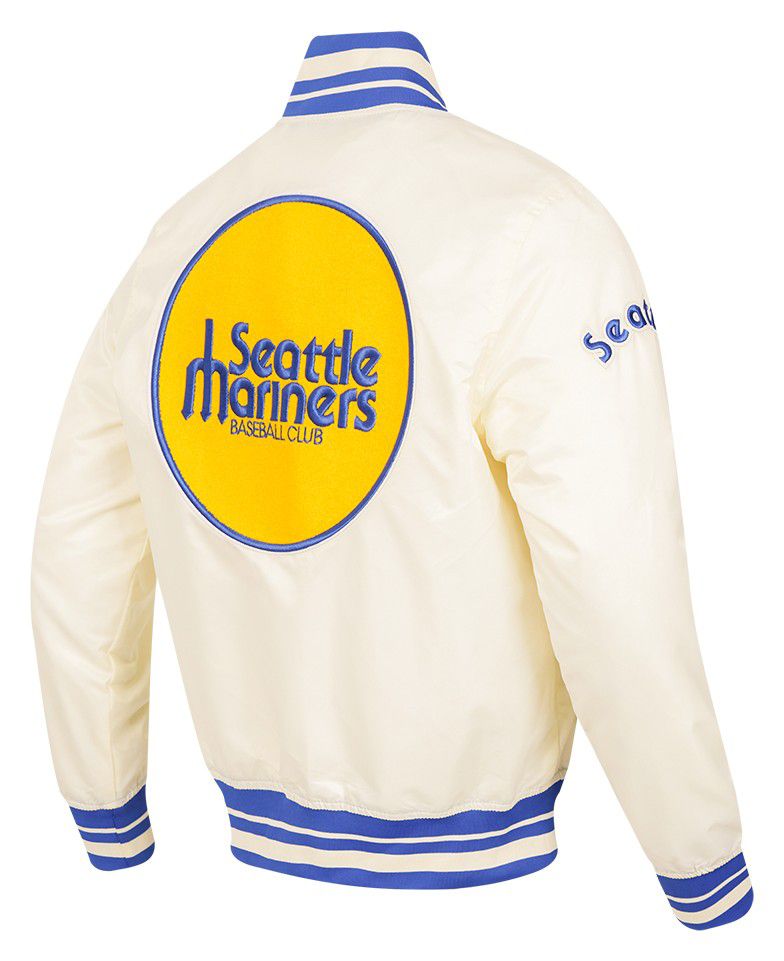 Pro Standard Men's Seattle Mariners Retro Rib Satin Jacket product image