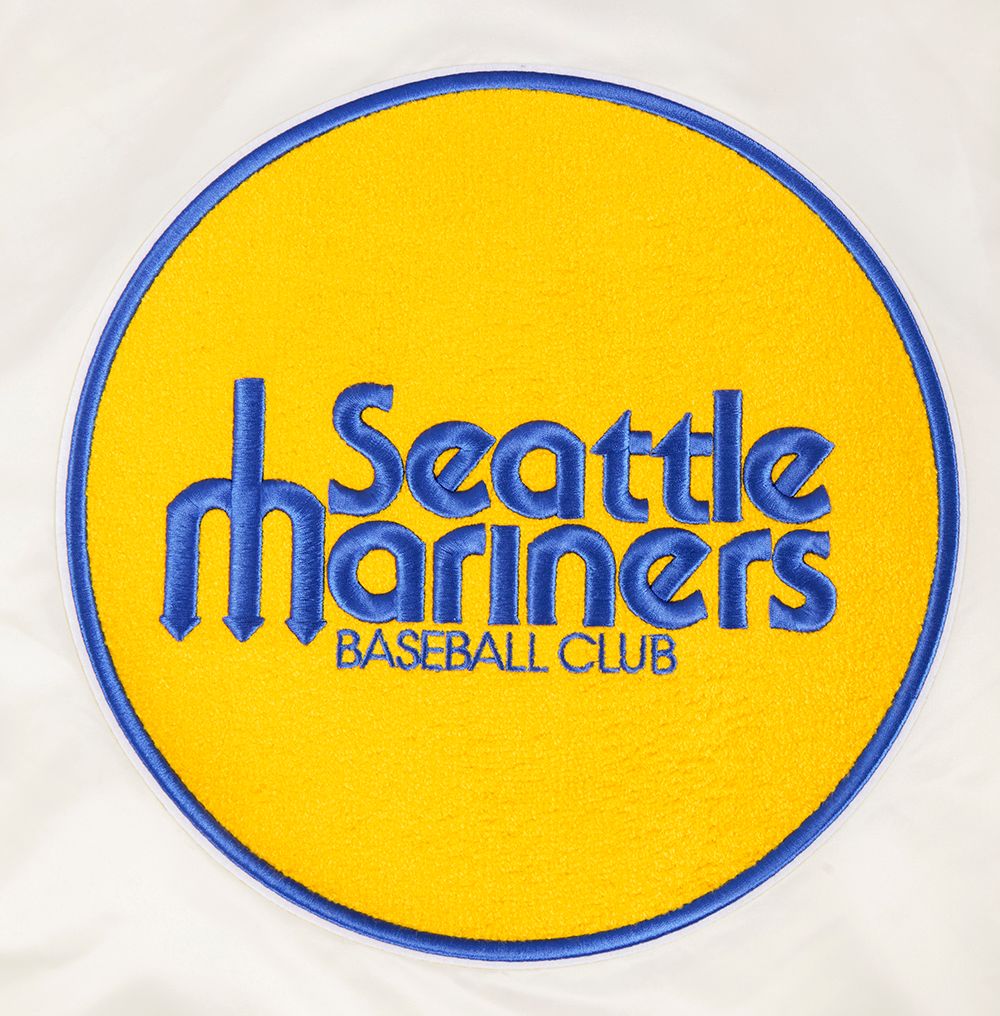 Pro Standard Men's Seattle Mariners Retro Rib Satin Jacket product image