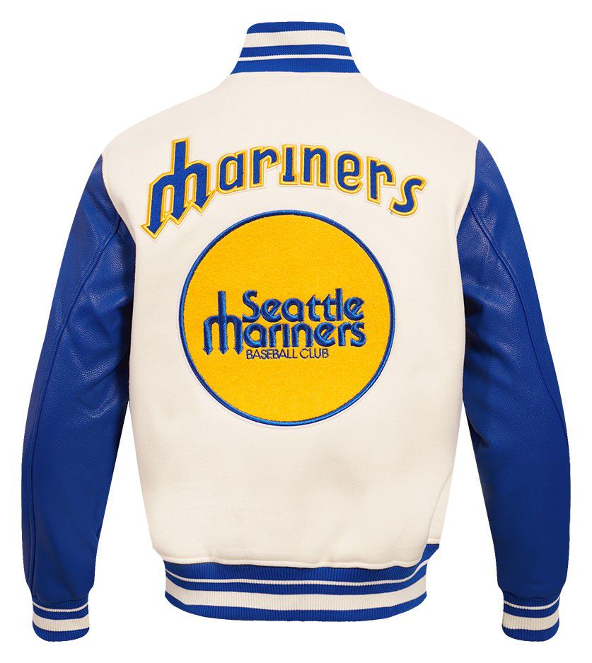 Pro Standard Men's Seattle Mariners Wool Varsity Jacket product image
