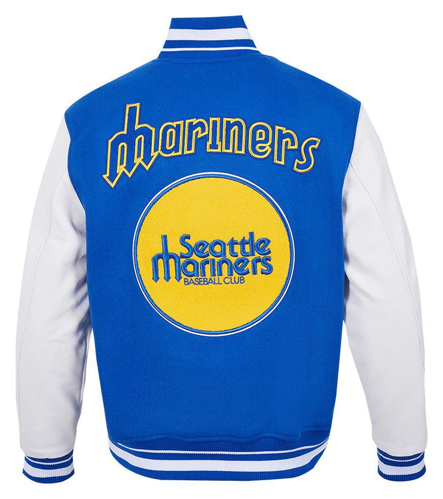 Pro Standard Men's Seattle Mariners Wool Varsity Jacket product image