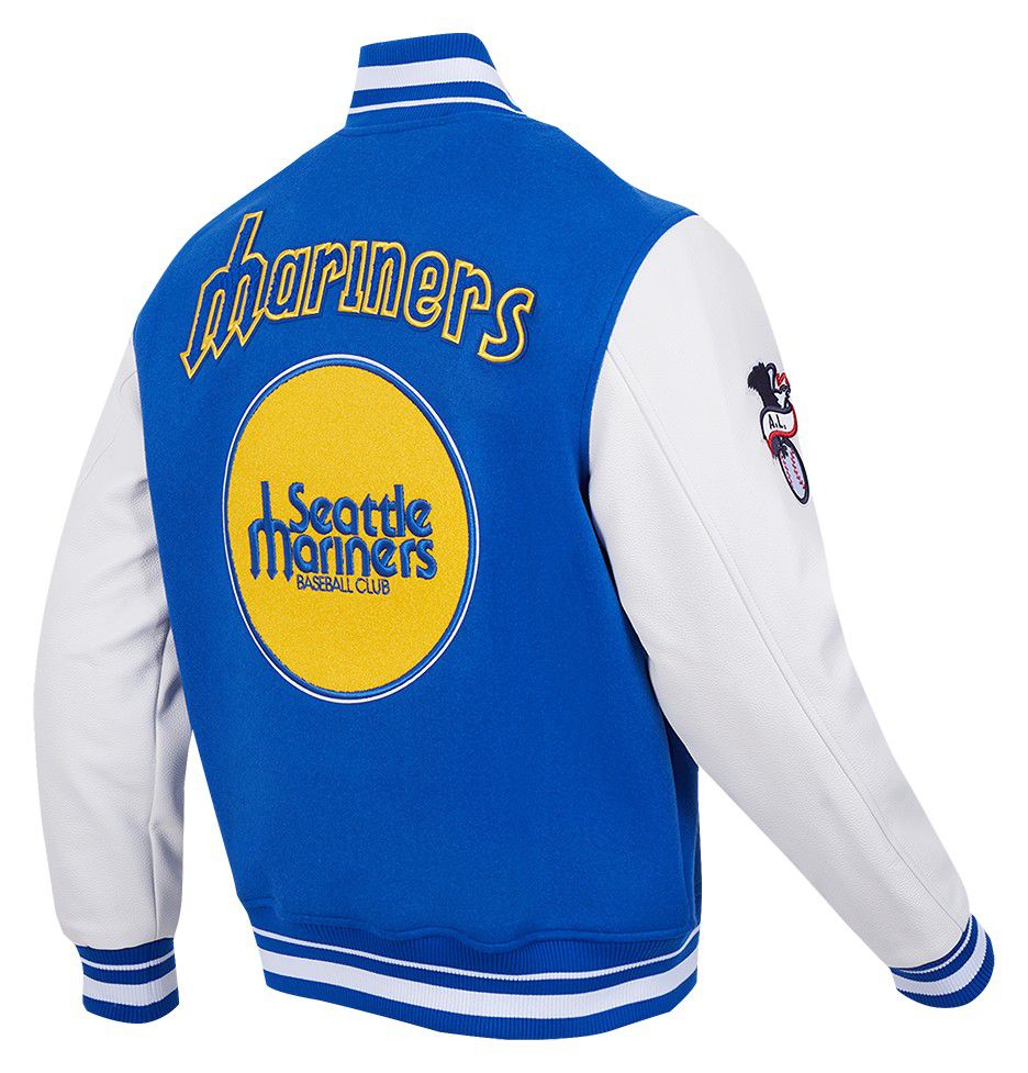 Pro Standard Men's Seattle Mariners Wool Varsity Jacket product image
