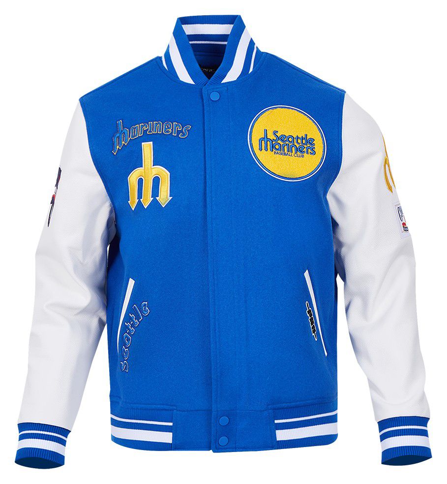 Pro Standard Men's Seattle Mariners Wool Varsity Jacket product image