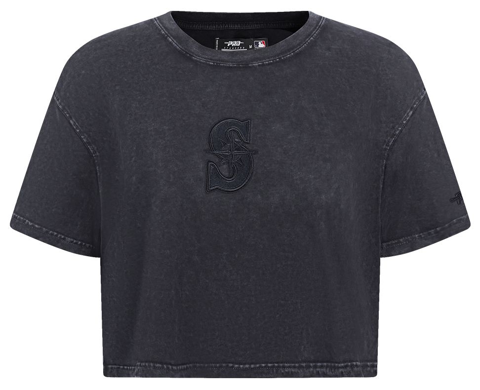 Pro Standard Women's Seattle Mariners Black Washed Classic T-Shirt product image
