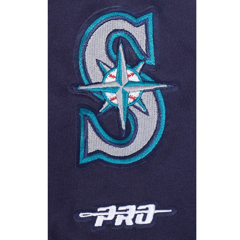 Pro Standard Youth Seattle Mariners Midnight Navy Script Tail T-Shirt product image
