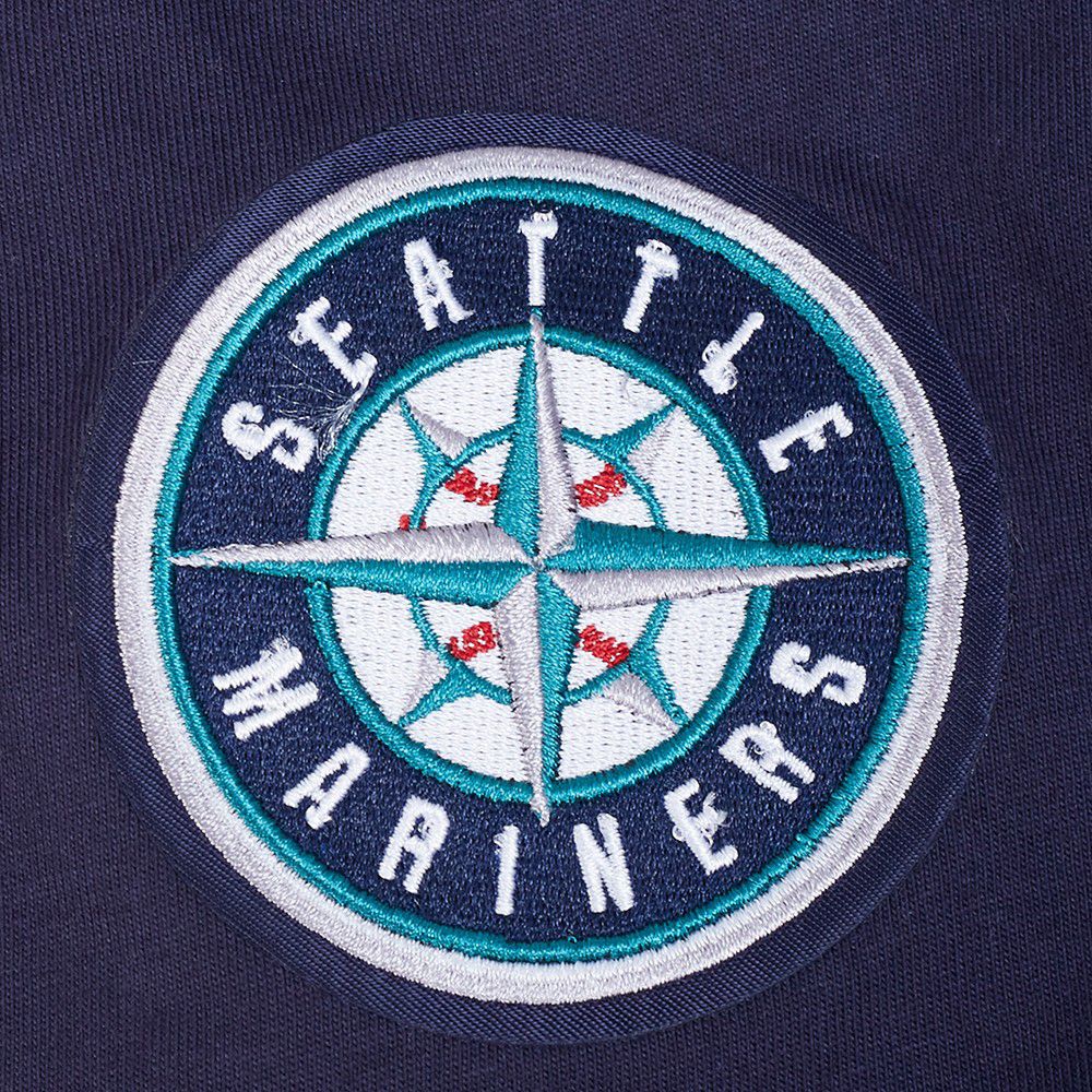 Pro Standard Youth Seattle Mariners Midnight Navy Script Tail T-Shirt product image