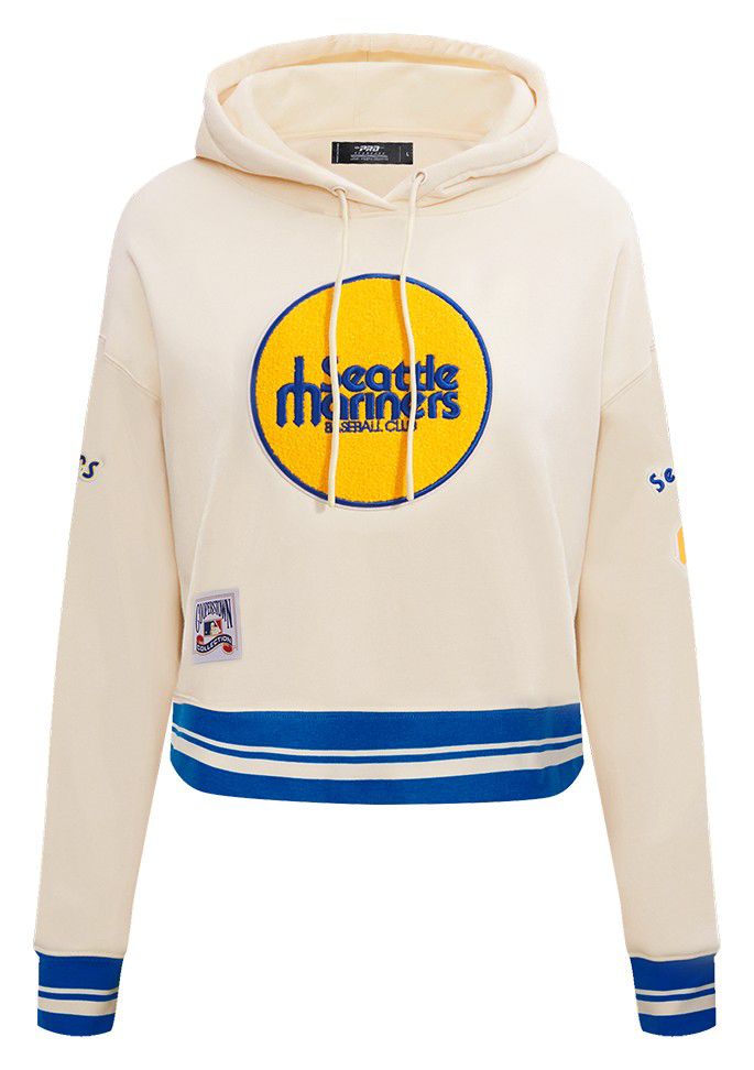 Pro Standard Women's Seattle Mariners Retro Cropped Fleece Hoodie product image