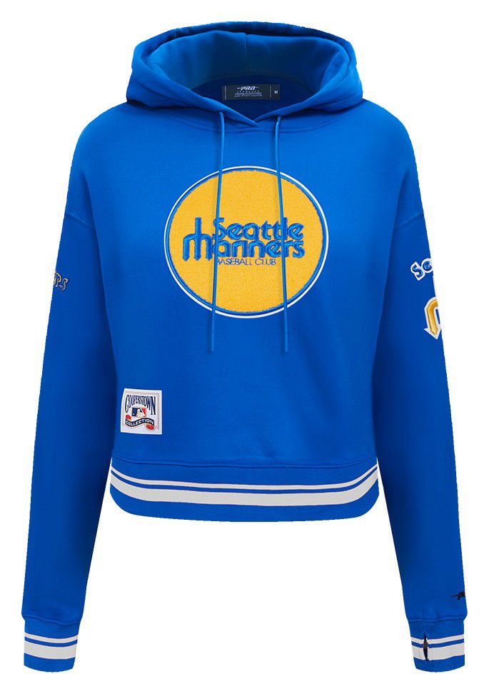 Pro Standard Women's Seattle Mariners Retro Cropped Fleece Hoodie product image