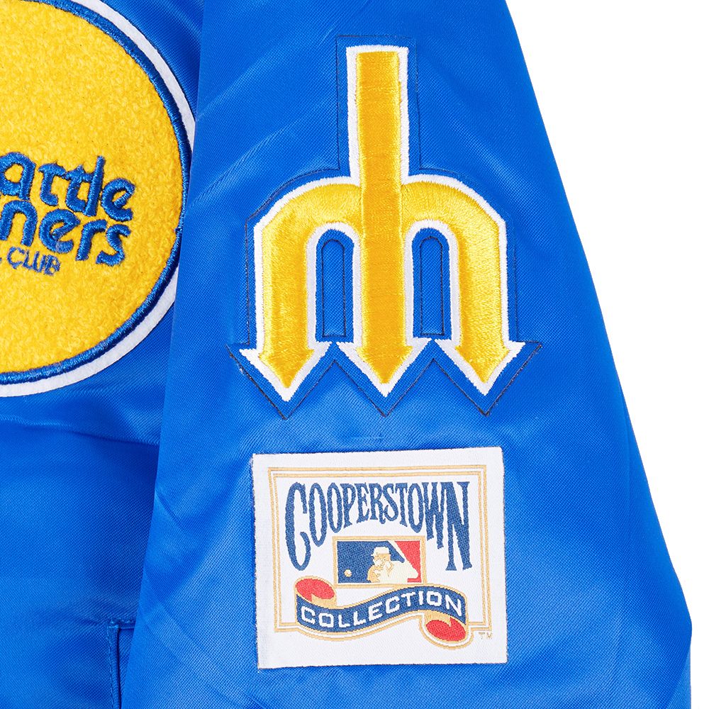 Pro Standard Boys' Seattle Mariners Royal Satin Jacket product image