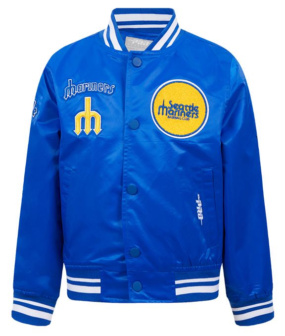 Pro Standard Boys' Seattle Mariners Royal Satin Jacket product image