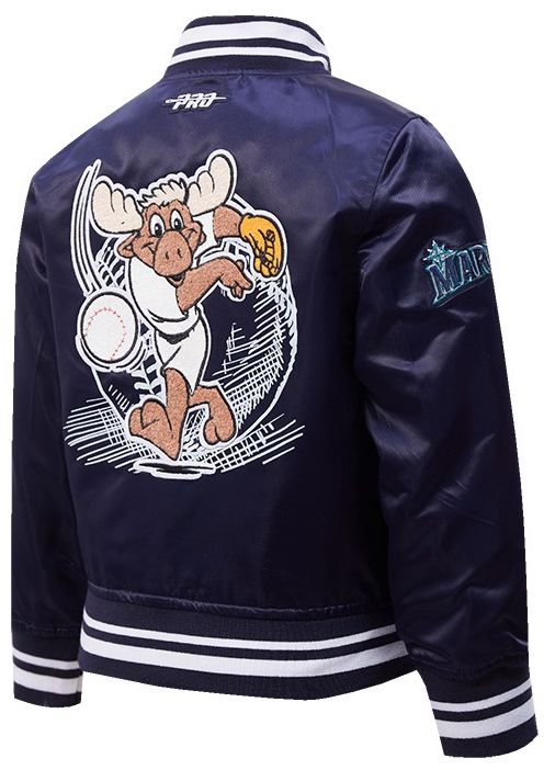 Pro Standard Toddler Seattle Mariners Navy Satin Jacket product image
