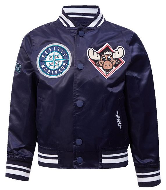 Pro Standard Toddler Seattle Mariners Navy Satin Jacket product image