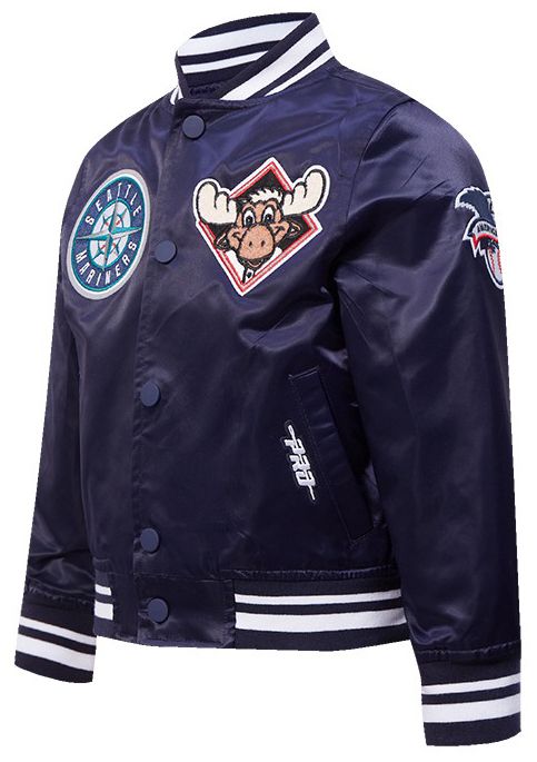 Pro Standard Toddler Seattle Mariners Navy Satin Jacket product image