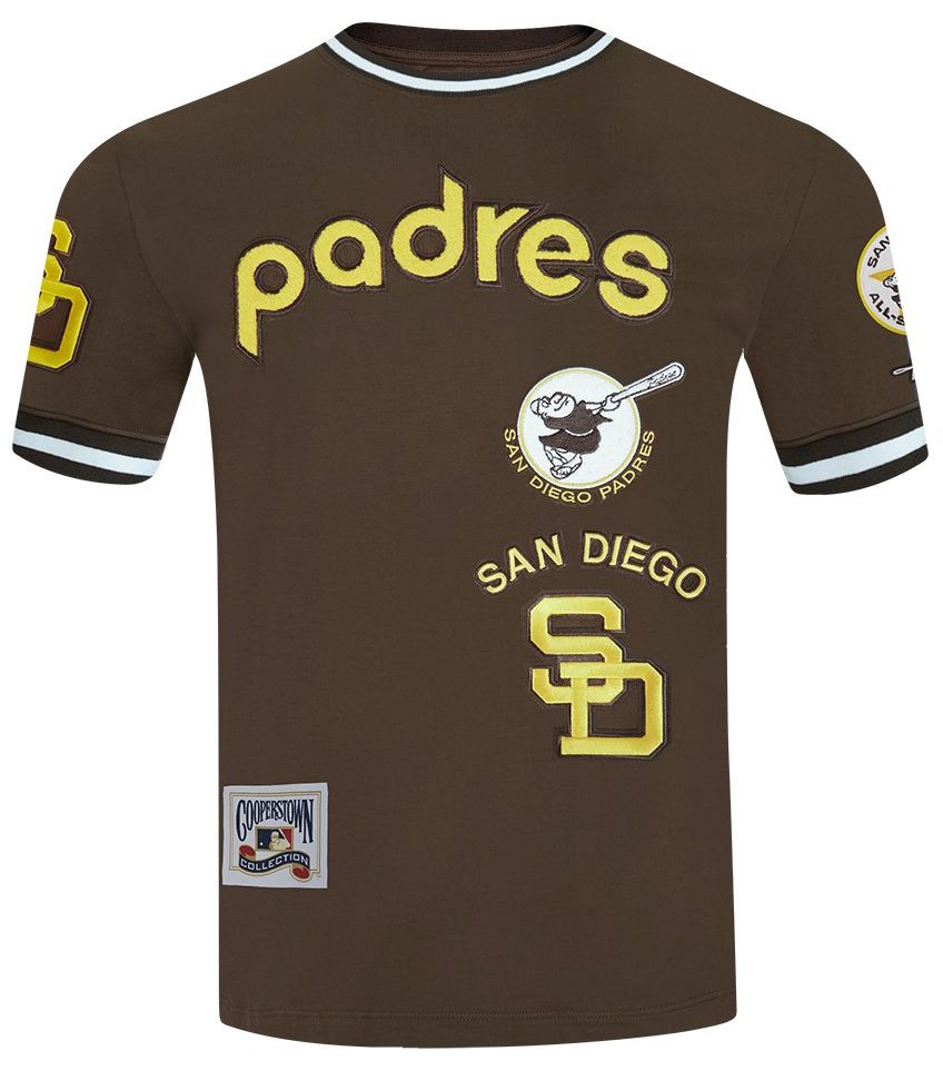 Pro Standard Men's San Diego Padres Brown Retro Classic Double Knit T-Shirt product image