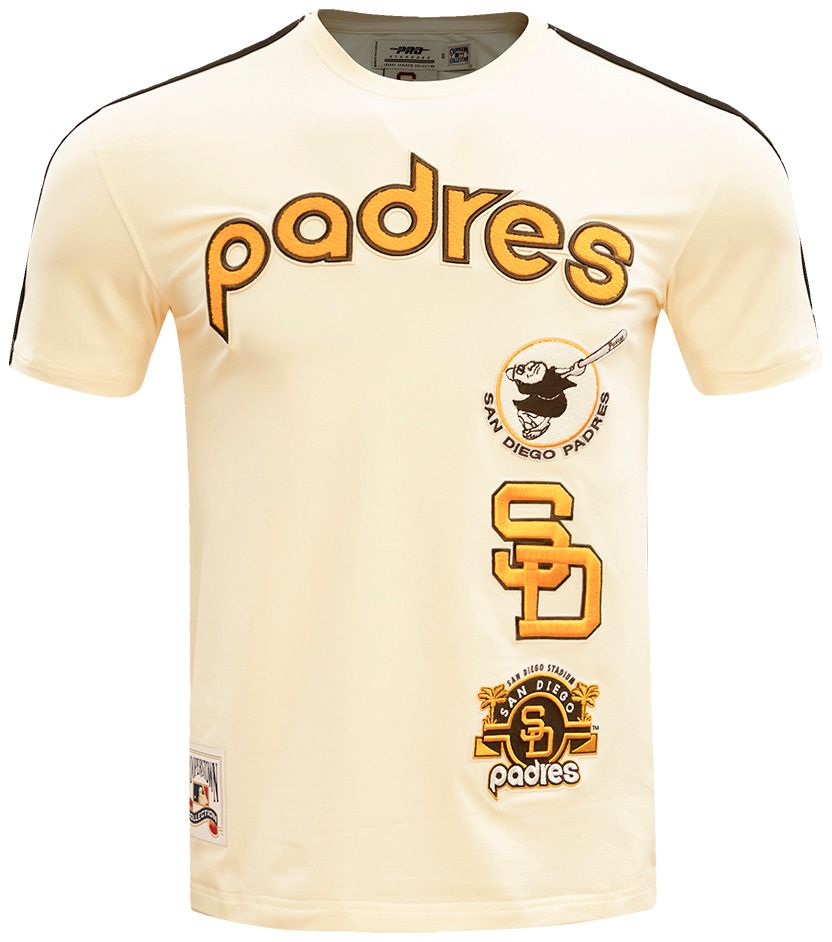 Pro Standard Men's San Diego Padres Cream Retro Stripe T-Shirt product image