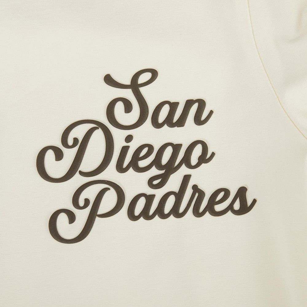 Pro Standard Women's San Diego Padres Cream Ringer Souvenir T-Shirt product image