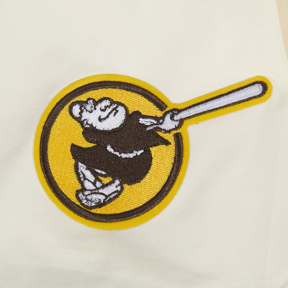 Pro Standard Women's San Diego Padres Cream Ringer Souvenir T-Shirt product image