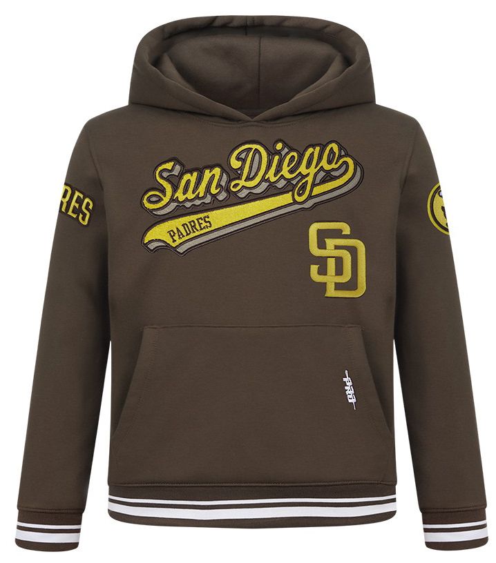 Pro Standard Youth San Diego Padres Brown Script Tail Ribbed Fleece Hoodie product image