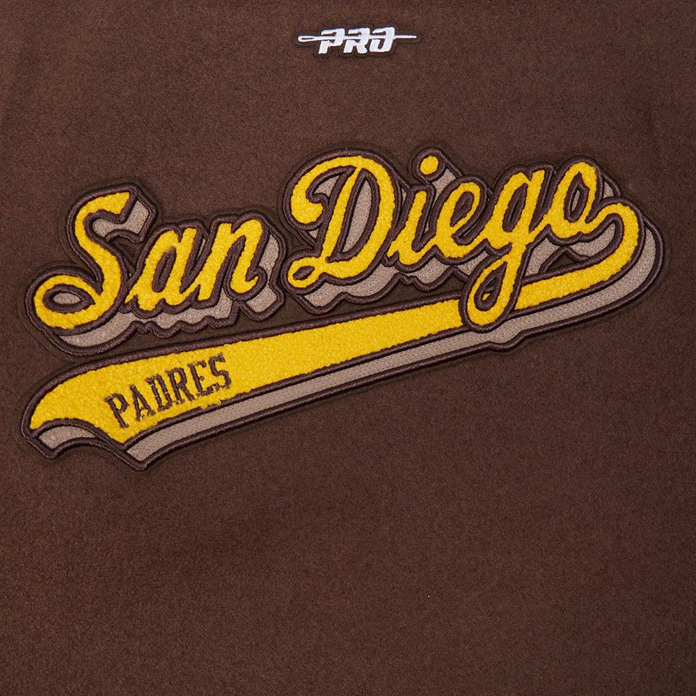 Pro Standard Youth San Diego Padres Brown Script Varsity Jacket product image