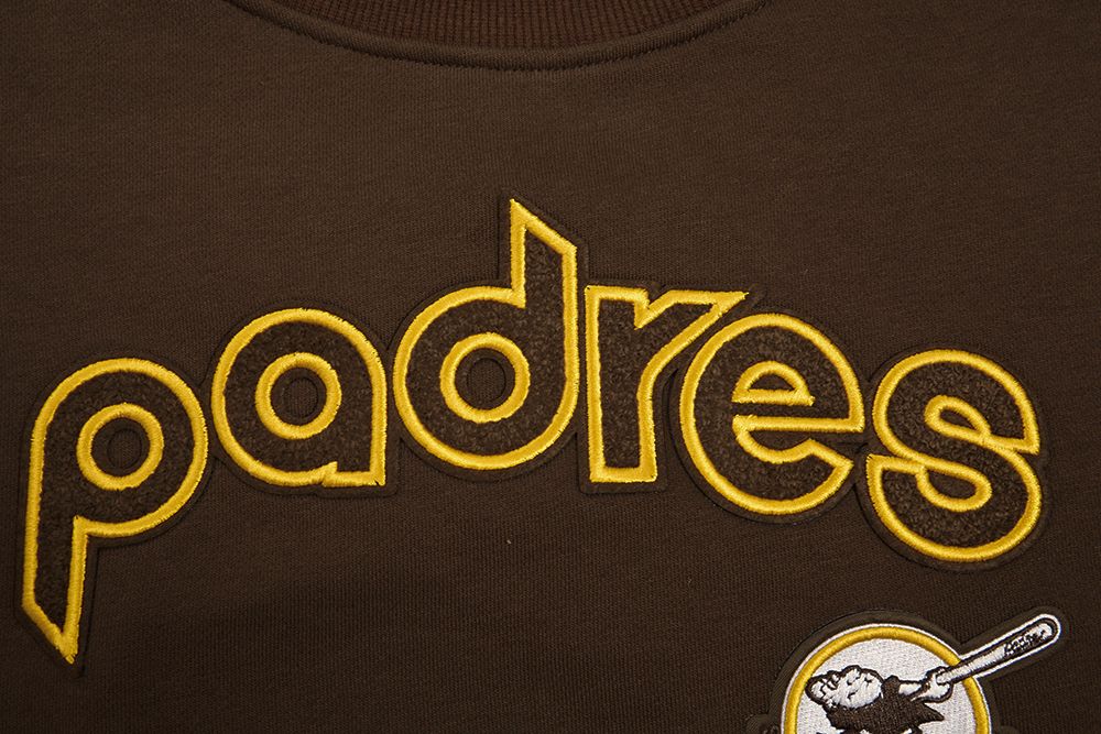 Pro Standard Women's San Diego Padres Brown Logo Fleece Crew Neck Sweatshirt product image