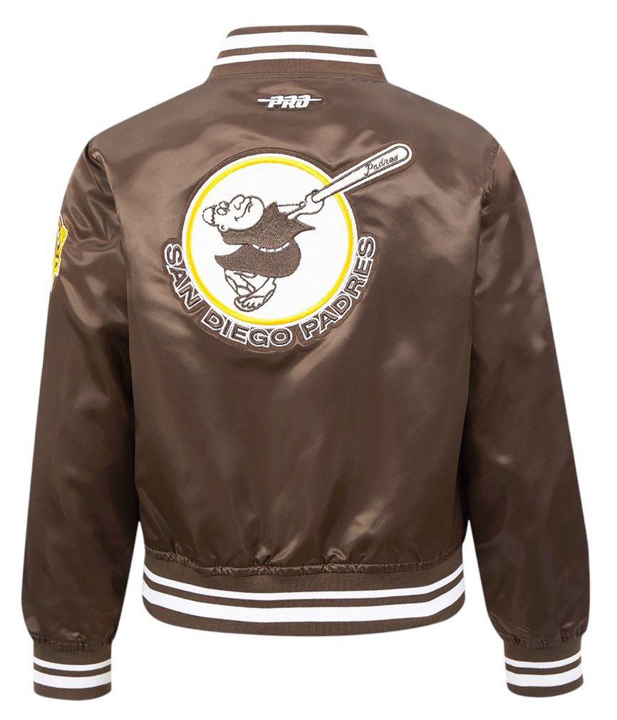 Pro Standard Boys' San Diego Padres Brown Classic Satin Jacket product image