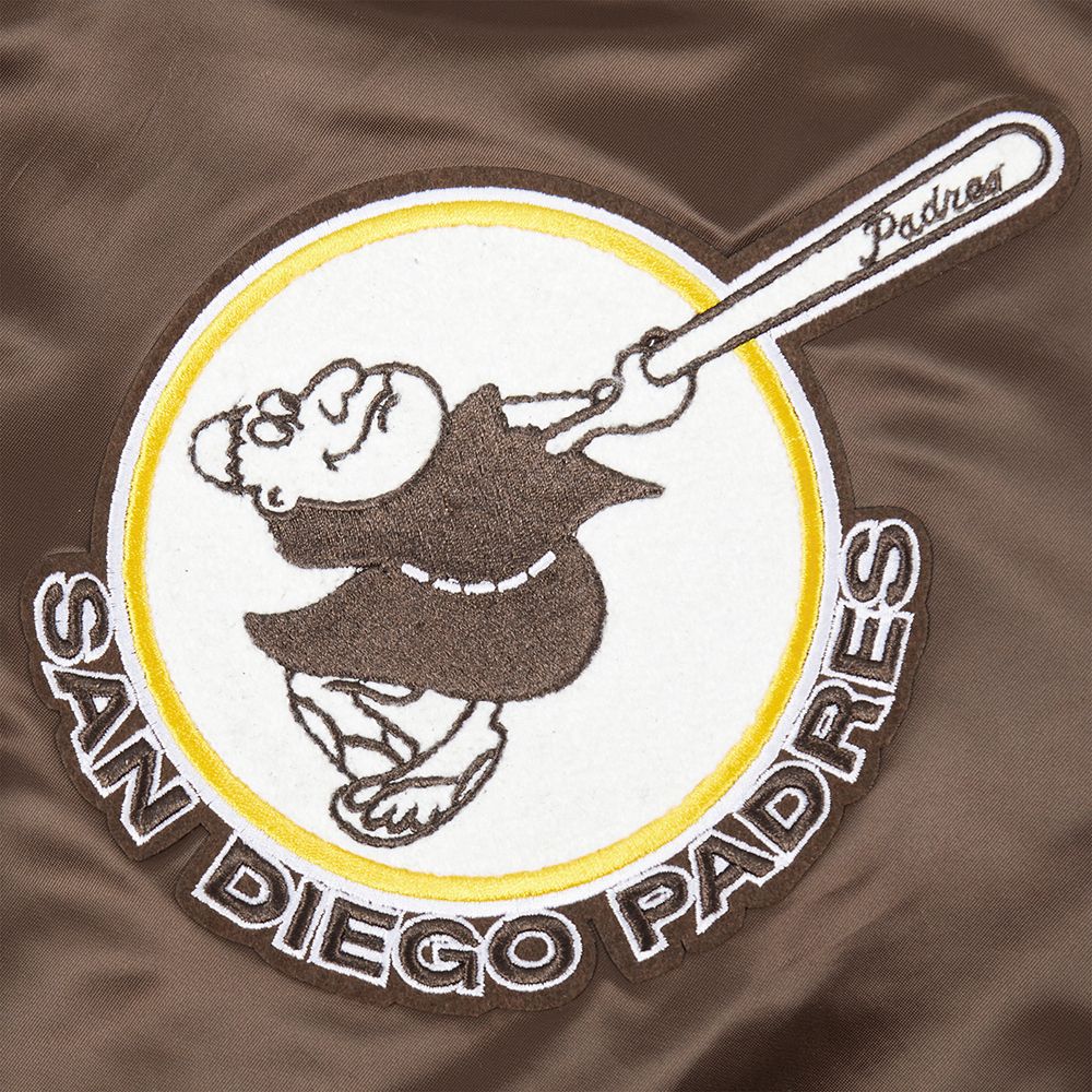 Pro Standard Boys' San Diego Padres Brown Classic Satin Jacket product image