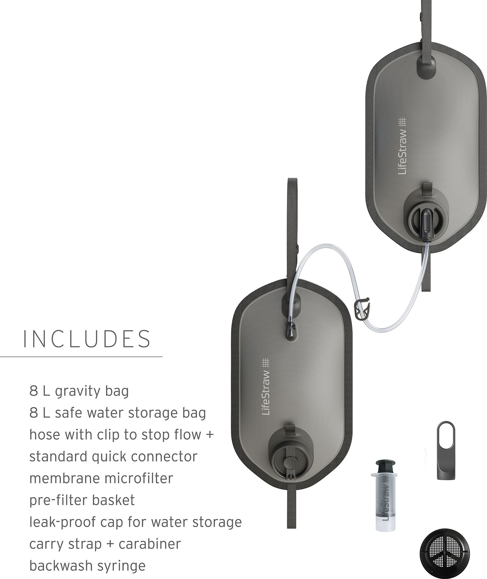 LifeStraw Peak Series - Gravity Water Filter System with Safe Water Storage - 8L + 8L product image